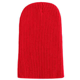 MAXVIVI 针织帽子男女士薄款韩版时尚潮护耳防风保暖春秋户外休闲毛线帽MMZ833018 红色