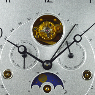 阿姆斯（AMS）德国原装复古优雅居家客厅陀飞轮月相八音簧八天机械座钟台钟