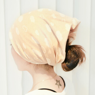 小西米木月子帽夏季薄款产后产妇帽彩棉加厚产后用品坐月子头巾 堆堆帽可爱蘑菇