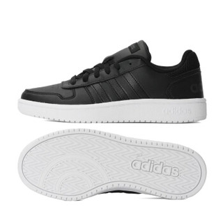 adidas 阿迪达斯 NEO 女子 休闲运动系列 HOOPS 2.0 运动 休闲鞋 黑色 B42095 37码 UK4.5码