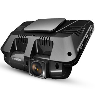 任e行D800W 双镜头行车记录仪4K高清广角夜视WIFI回放隐藏一体式双镜头兼顾车内外+32G卡套装