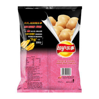 乐事（Lay’s）零食 休闲食品 大波浪薯片 真浓番茄味 145g 百事食品