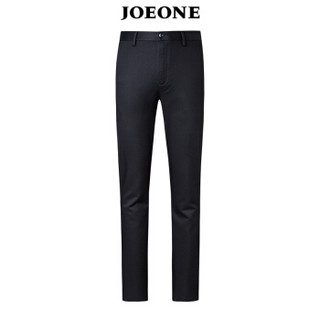 九牧王（JOEONE）休闲裤 男士2018年秋季新款商务休闲男裤170/78A黑色JB185044T