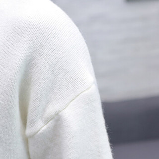 卡帝乐鳄鱼 (CARTELO)针织衫男2018秋季新款半高领纯色毛衣休闲百搭时尚 KE9902 黑色 XL