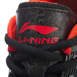 LI-NING 李宁 羽毛球系列 男 羽毛球鞋类 AYZN005  标准黑/茄汁红 43