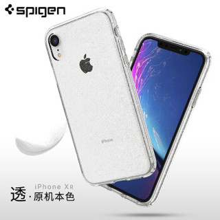 spigen苹果XR手机壳 iPhone XR保护套韩国进口硅胶女款闪钻潮装气囊防摔软壳透明全包边手机壳 透明色