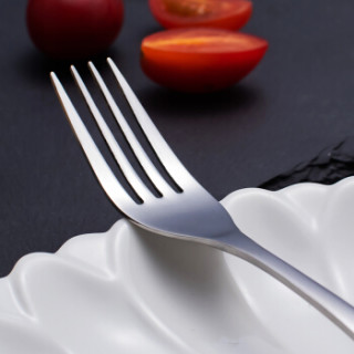 阳光飞歌 不锈餐具叉子套装 西餐主叉子水果叉致华系列小号 4支装