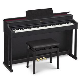 卡西欧 （CASIO）电钢琴AP-470BK专业88键重锤立式表演数码钢琴 三角钢琴音色 APP教学