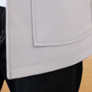 俞兆林（YUZHAOLIN）风衣夹克 男士时尚简约连帽纯色夹克外套401-F124浅灰色XL