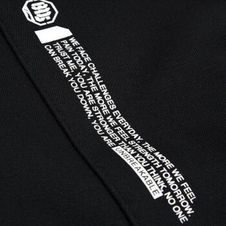LI-NING 李宁 AWDN849-3 篮球系列 男 卫衣类 标准黑 XL