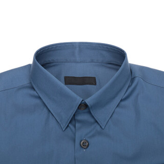 PRADA 普拉达 男士蓝色混纺长袖衬衫 UCN050 F62 F0RU7 L码