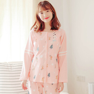 诺宜（nuoyi）月子装孕产妇月子服家居服睡衣哺乳衣J38036粉色M