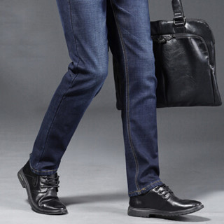 俞兆林（YUZHAOLIN）牛仔裤 男士时尚商务休闲直筒百搭牛仔长裤021常规蓝色34