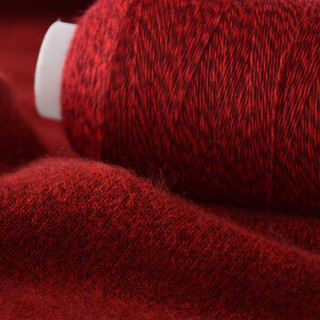 牧心 羊绒线 毛线 24/2中细线 手编机织均可 婴儿宝宝毛线 围巾线Z01 AB红