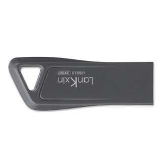 兰科芯（LanKxin）128GB USB3.0 U盘 DR-3高速黑金版 枪灰色 全金属防水防尘防震便携电脑通用优盘