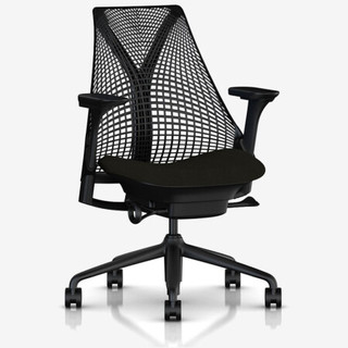 HermanMiller(赫曼米勒)Sayl座椅（标准款） 办公椅 电脑椅 黑色底座\黑色靠背\黑色扶手\黑色坐面