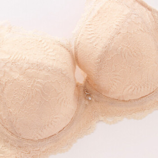 文胸大杯显小性感聚拢轻薄上托侧拉收副乳内衣 2b8301 肤色 36/80e