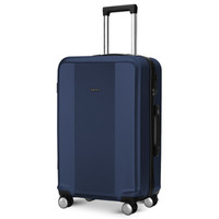 SEPTWOLVES 拉杆箱PET材质行李箱20英寸旅行箱万向轮男女大容量密码锁登机箱子 藏青色 QPL810127-K20