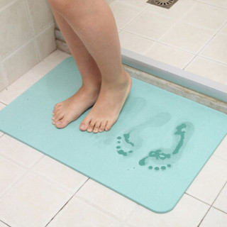 百字 硅藻泥防滑垫 卫浴硅藻土卫生间家用浴室门口吸水地垫海藻泥防滑垫 粉色