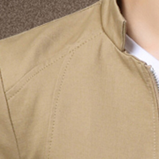 俞兆林（YUZHAOLIN）夹克 男士时尚立领纯色夹克外套2021-780卡其色M