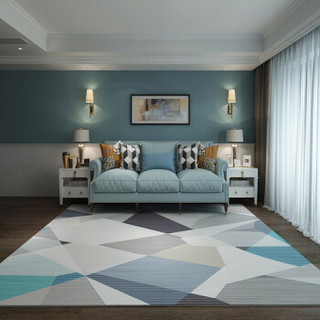 南极人NanJiren 地毯 简约客厅沙发茶几地垫北欧卧室地毯 幻影 140*200cm