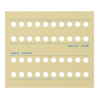 日本国誉(KOKUYO)日本进口学生办公收藏收纳整理用活页笔记本夹孔贴纸 TA-61N