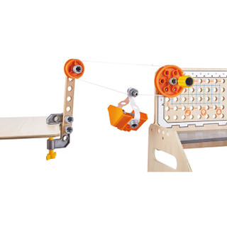 德国(Hape)科学物理实验台儿童玩具木制拼装拼搭DIY拆装益智玩具 4岁+ E3028 科学实验螺丝儿童节生日礼物