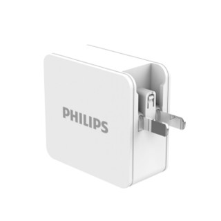 飞利浦（PHILIPS）QC+PD快充/48W快充版USB充电器/电源适配器/笔记本平板/手机充电器苹果等 DLP5330C（3口）