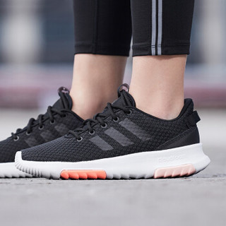 adidas 阿迪达斯 NEO 女子 休闲运动系列 CF RACER TR 运动 休闲鞋 B44728 38码 UK5.5码  黑色