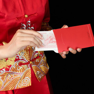 伊秘 红包利是封婚庆用品创意红包结婚利是封中式婚礼利是红包改口红包花攒锦簇 百元红包10个装