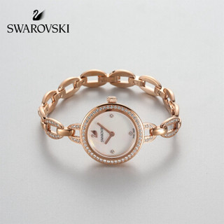 SWAROVSKI 施华洛世奇 AILA MINI 玫瑰金色调优雅精致时尚石英女腕表 女友礼物 5253329