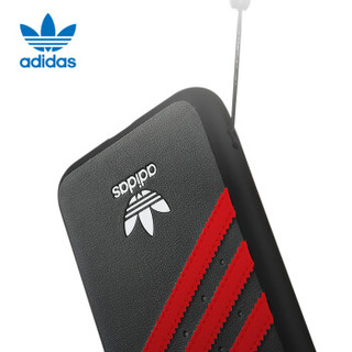 adidas 手机壳保护套 Samba系列 FW18特别款 iPhone XR 时尚防摔  经典三叶草黑红