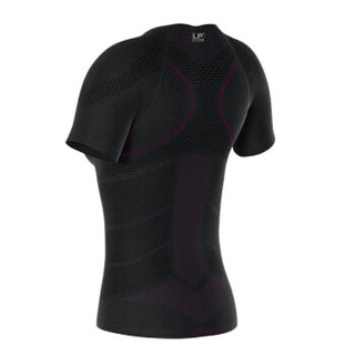 LP ARF2301Z(M)黑色 女子压缩衣 健身瑜伽跑步户外运动 轻薄透气塑身短袖紧身衣