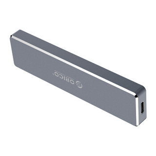 奥睿科(ORICO)NVME M.2转type-c外置移动硬盘盒USB3.1固态SSD全铝10Gbps推盖式 灰色PCM2-C3