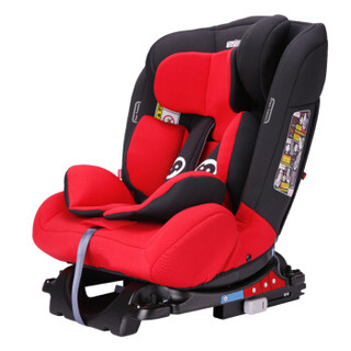 路途乐(Lutule) 汽车儿童安全座椅isofix硬接口 3C/ECE 坐躺可调0-12岁宝宝座椅 Airs系列 新酷酷黑