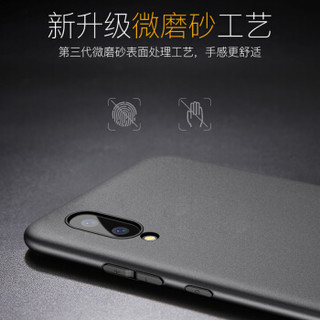 瓦力（VALEA）vivo X21s手机壳保护套 全包轻薄保护壳防摔磨砂软壳 黑色