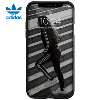 adidas 手机壳保护套 Samba系列 iPhone X/XS 时尚防摔TPU  经典三叶草黑白