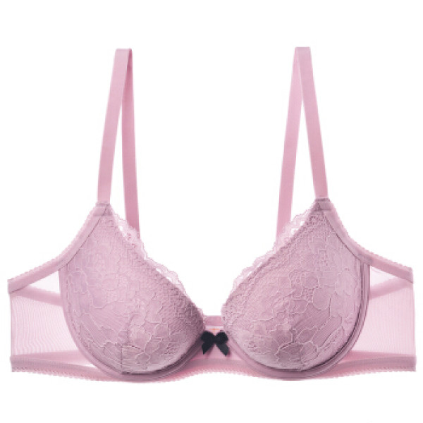 商品iadore 安朵 厚杯性感蕾丝女士内衣聚拢上托文胸 hb0971 lav浅