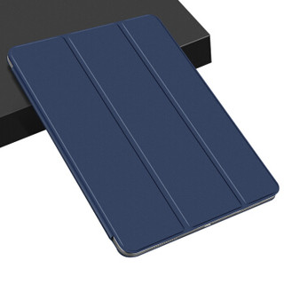酷乐锋 新iPad Pro 11英寸保护套 2018款iPadPro11保护壳 三折支架皮套/磁力吸附平板套 休眠唤醒-蓝色