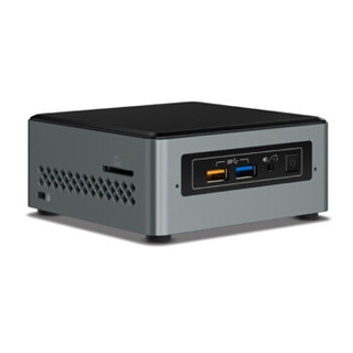 英特尔（Intel） NUC6CAYHL迷你台式电脑主机(Intel四核J3455/4G/120G SSD/核心显卡 WIFI USB3.0)