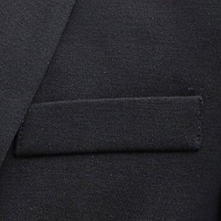 俞兆林（YUZHAOLIN）西服 男士时尚商务休闲单西装外套224-606黑色3XL