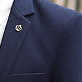 俞兆林（YUZHAOLIN）西服 男士时尚商务休闲单西装外套224-606藏青色2XL