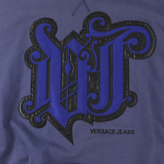 VERSACE JEANS 范思哲 奢侈品 男士深蓝色棉质休闲时尚卫衣 B7GSB7F5 36604 238 XXL