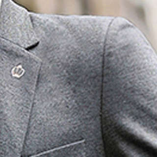 俞兆林（YUZHAOLIN）西服 男士时尚商务休闲单西装外套224-606灰色3XL