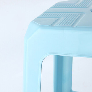 茶花 塑料凳子 48cm高凳方凳 0823* 蓝色