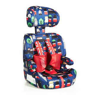COSATTO英国儿童安全座椅汽车用9个月-12岁宝宝 可折叠 安全带安装 ZOOMIPLUS英伦摇滚