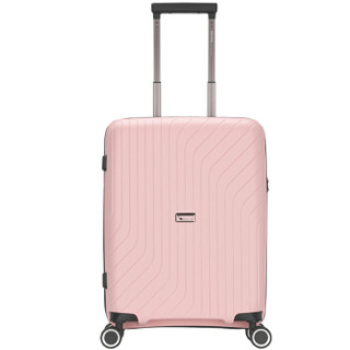 爱华仕 （OIWAS) 飞机轮行李箱商务旅行登机箱24英寸PP环保超轻硬箱男女时尚拉杆箱 OCX6521 粉色