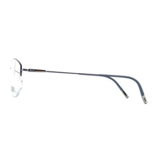 Silhouette 诗乐 中性款银色镜框银色镜腿金属半框光学眼镜架眼镜框          SH4552/75-4041 54MM