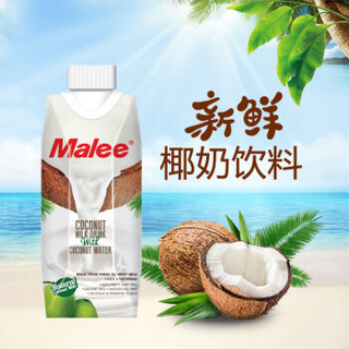 泰国原装进口 玛丽（Malee）天然椰子风味椰子汁椰汁椰奶饮料330ml*6瓶