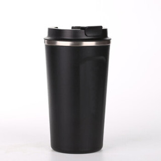 焙印 咖啡杯304不锈钢便携随身随行车载随手杯保温马克杯水杯子510ml黑色